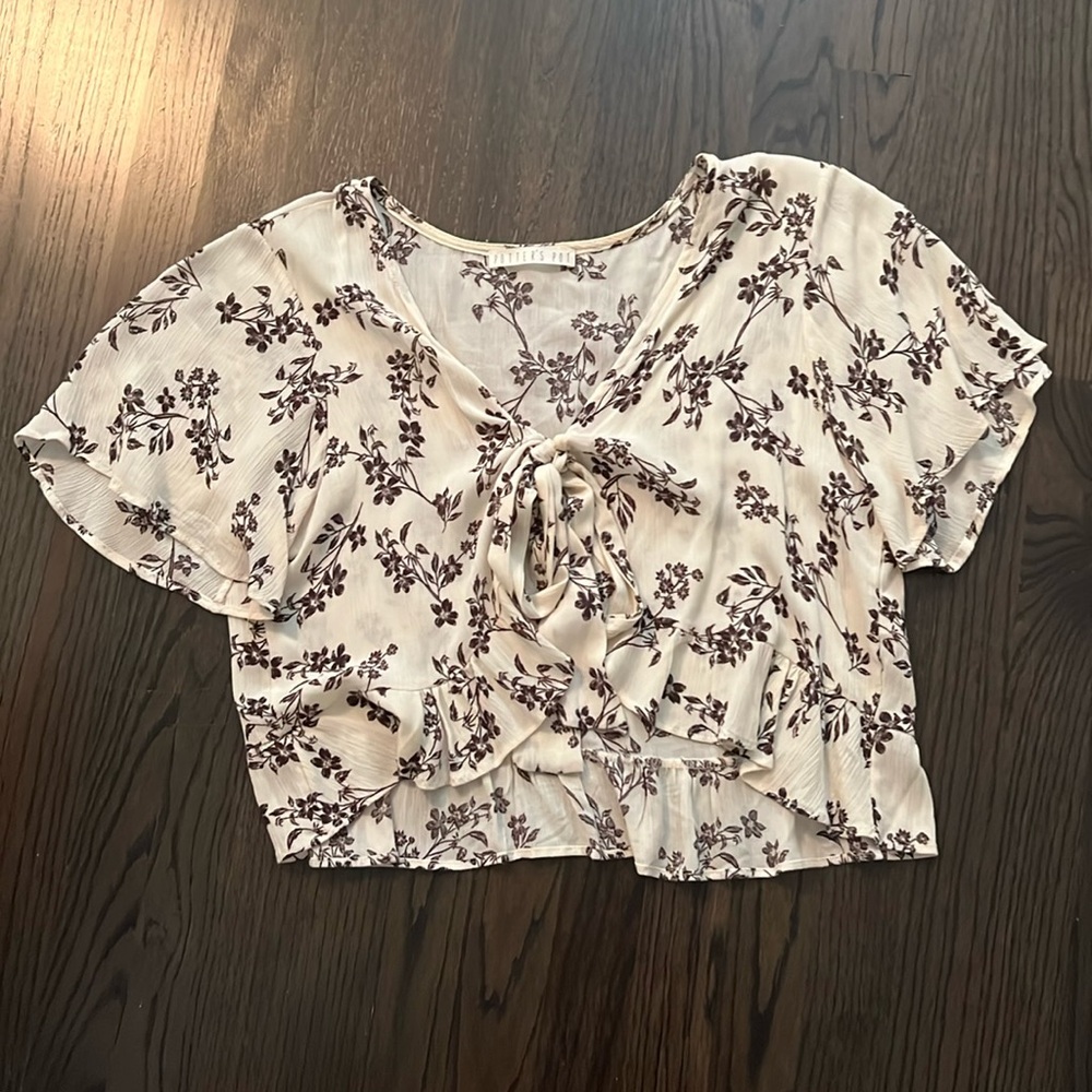 Wrap tie shirt